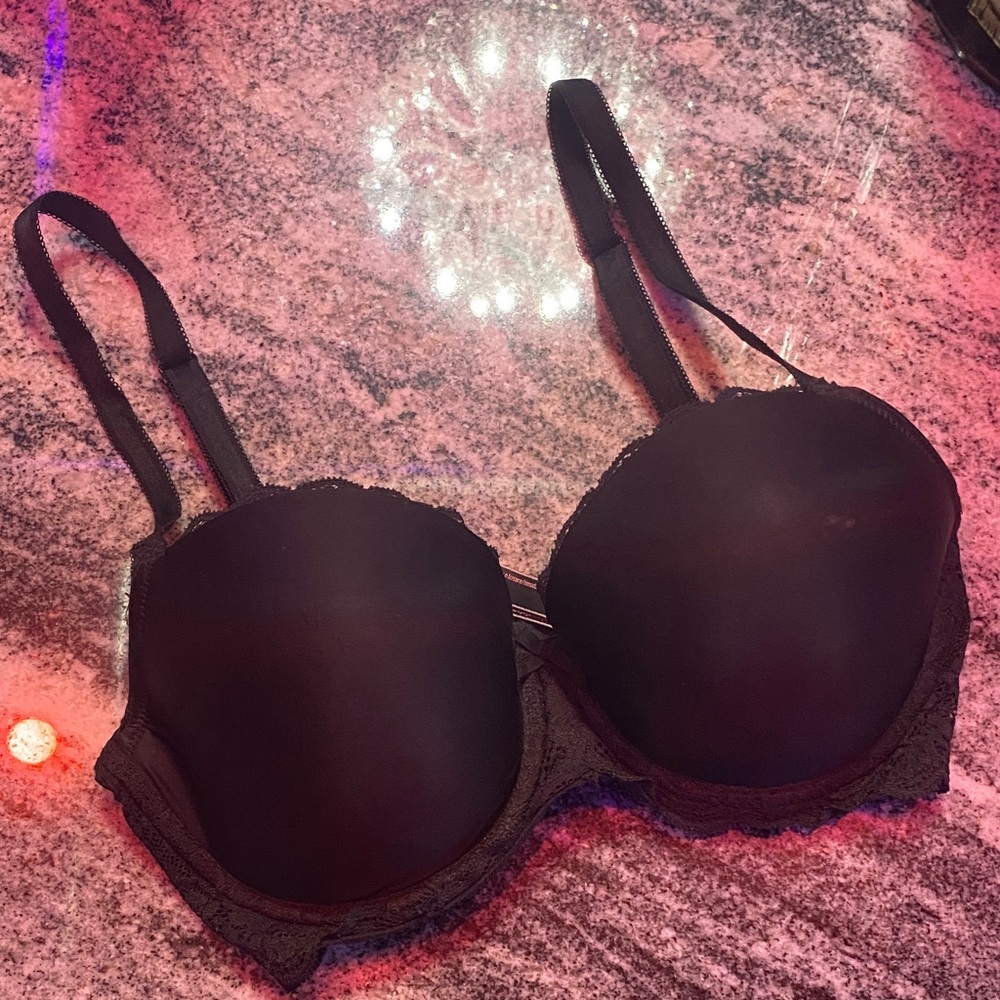 Victoria's SecretDream Angels Lined Demi Black Lace Bra size 32DDD